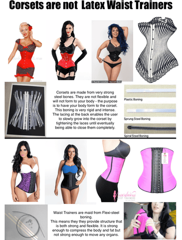 The Difference Between Corsets and Waist Trainers (Picture Chart)