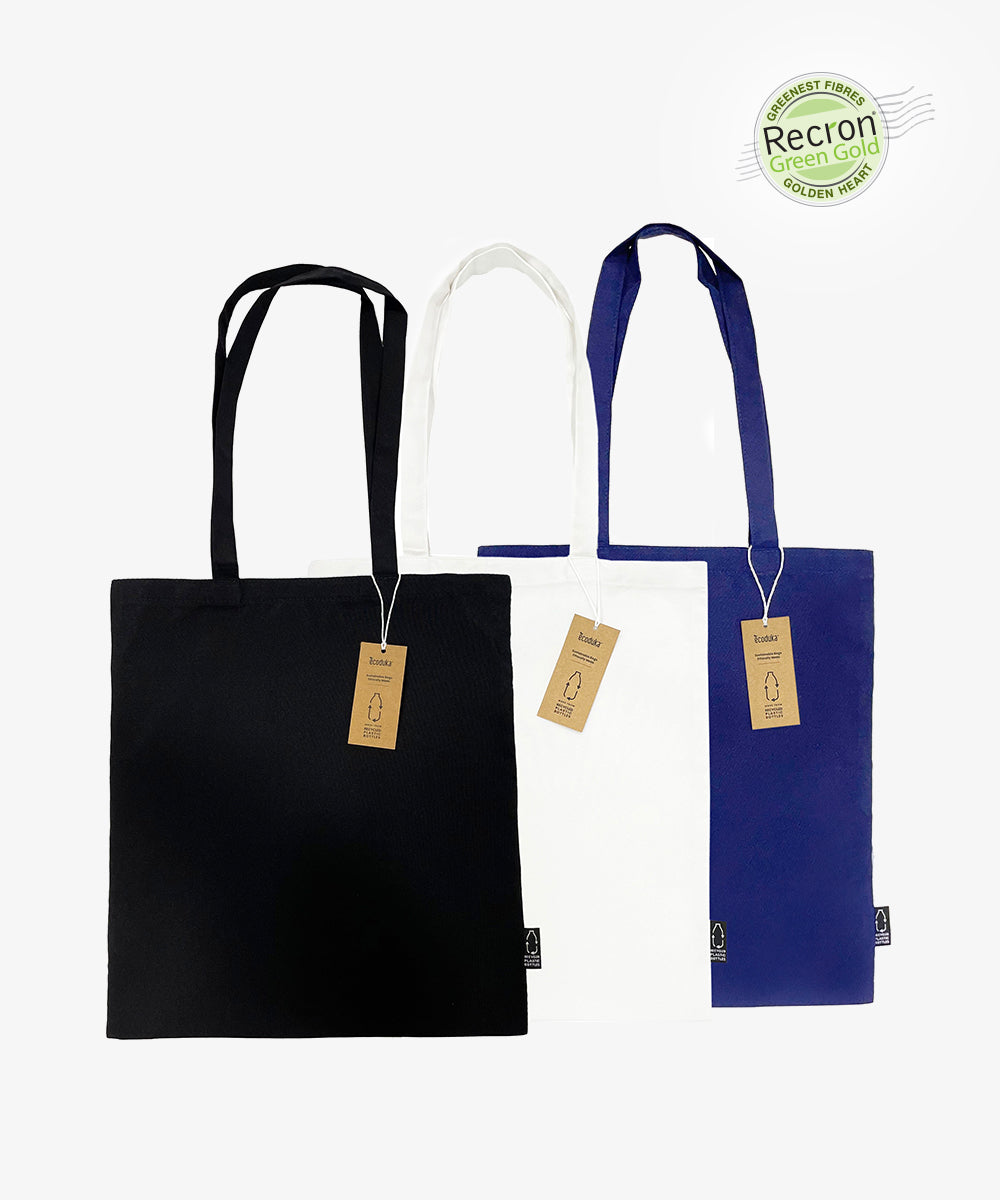 Foldaway Tote Bag With 100% Rpet Material with your logo | ImprintLogo.com