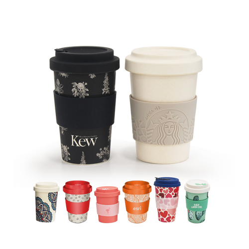 Biodegradable paper cups with custom print from 1.000 pcs.