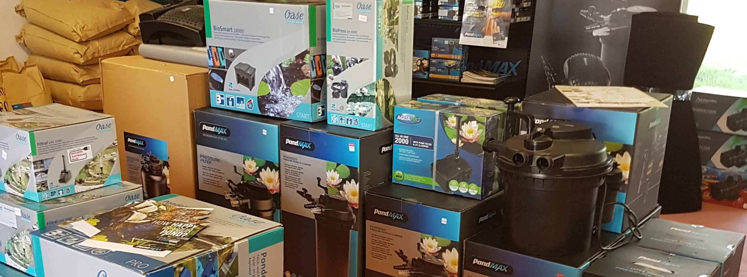 pond products, pond supplies - perth, sydney, brisbane