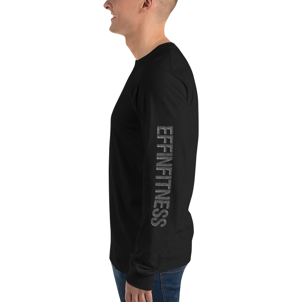 black long sleeve shirt side view