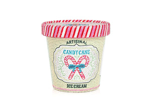 Ice Cream Pint Candy Cane - Judith Leiber