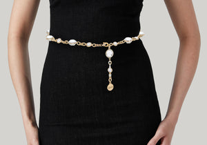 Jeweled Belt Champagne - Judith Leiber