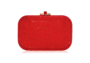 Slide Lock Crimson - Judith Leiber