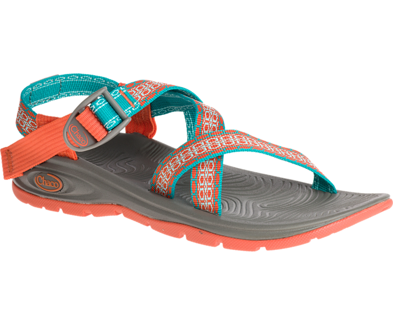 orange chaco sandals