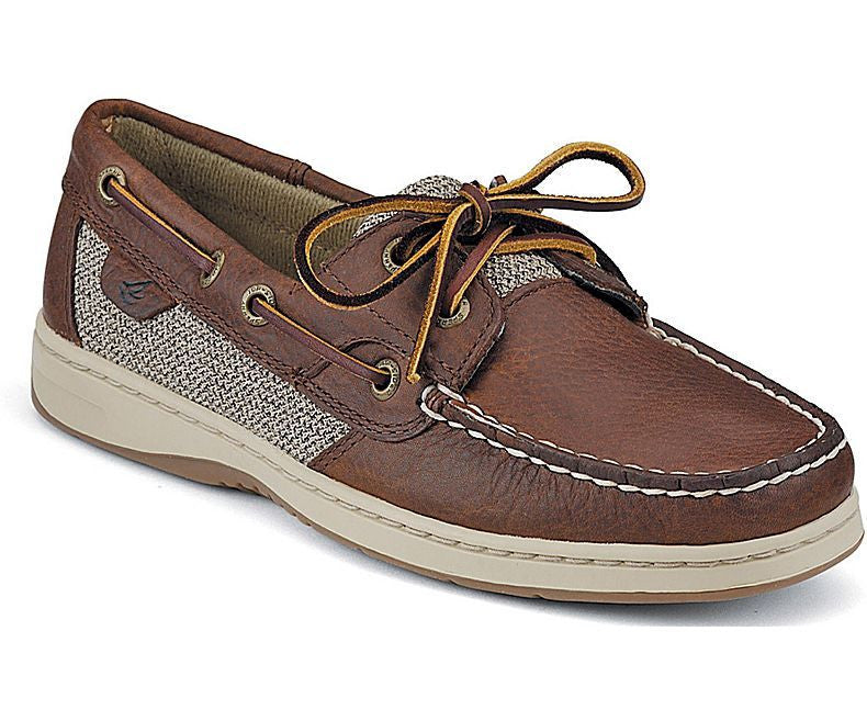 tan sperrys women's