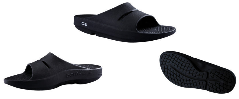 men's oofos slides