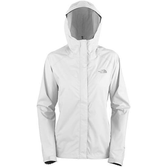 north face rain jacket white