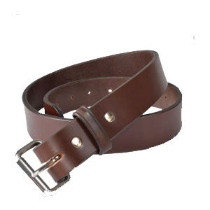P&B Harness Full Grain Leather Belts/Brown #310 - Andy Thornal Company