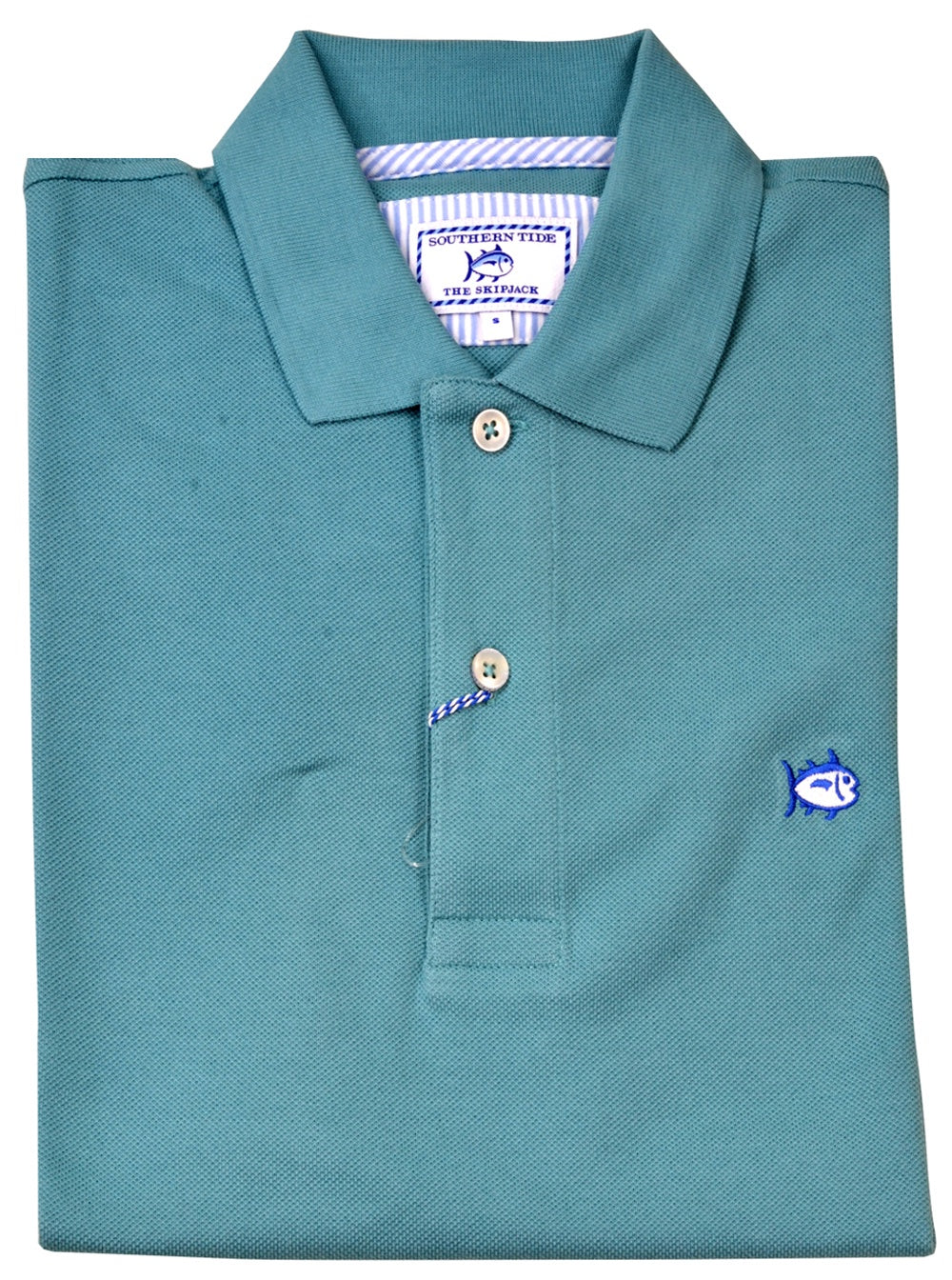 Southern Tide Men's SS Skipjack Polo/Porcelain - Andy Thornal Company