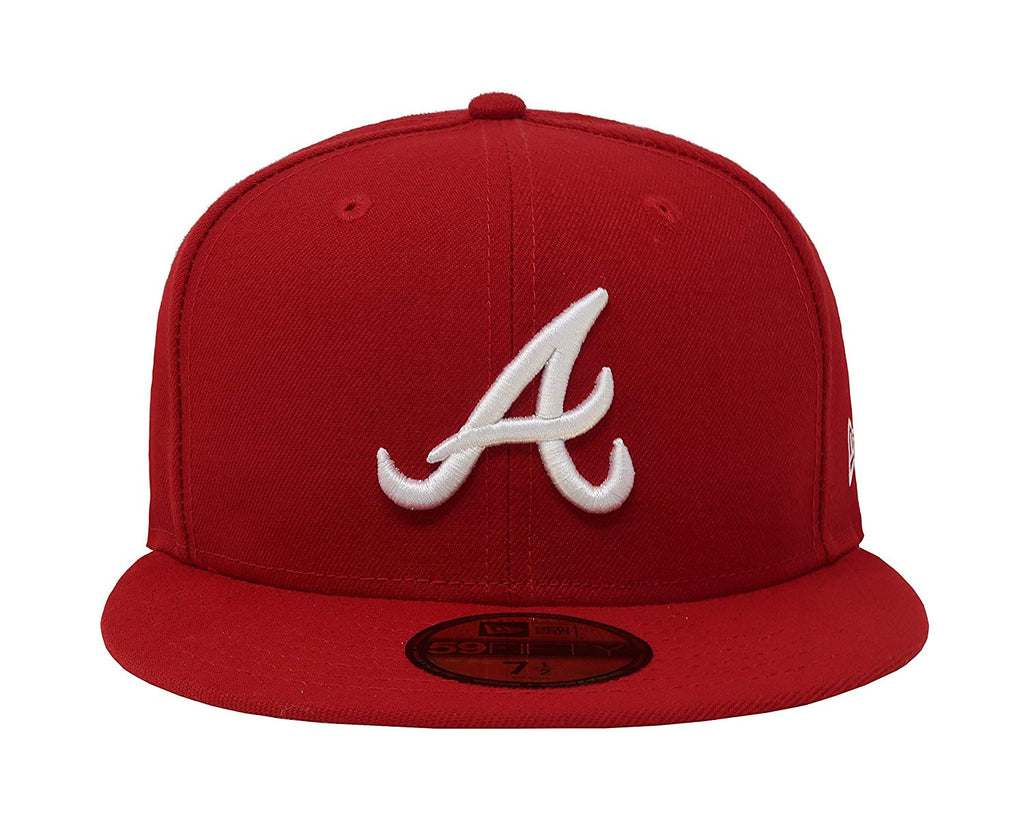 Atlanta Braves Basic 59FIFTY Red New Era Fitted Hat