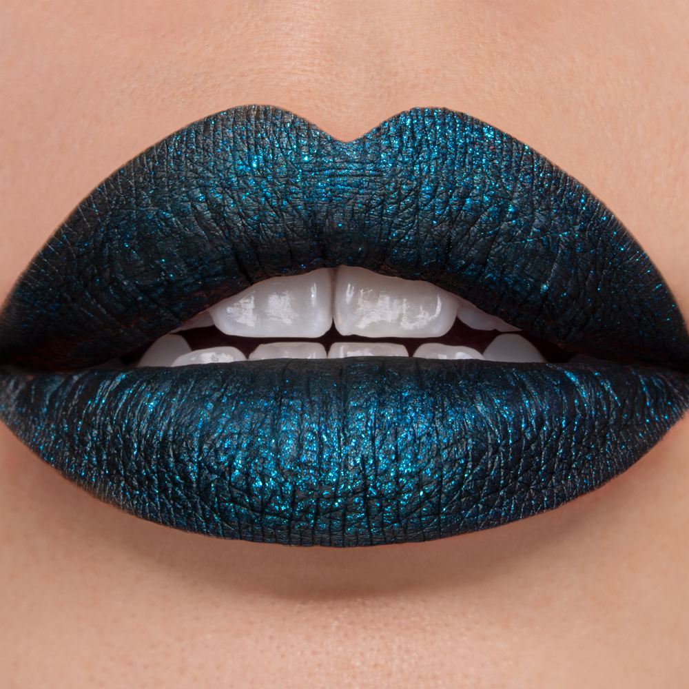 navy blue liquid lipstick