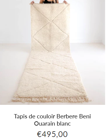 tapis de couloir beni ouarain