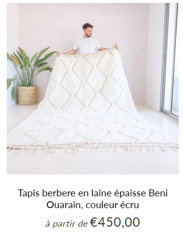 tapis berbère blanc