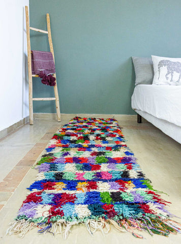 tapis berbère multicolore