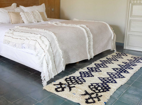 tapis berbere bout de lit decoration boheme