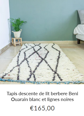 tapis berbere descente de lit