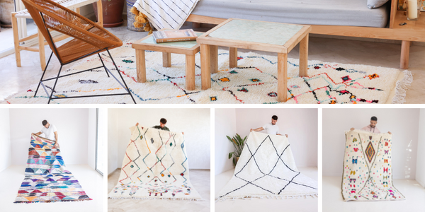 différents style de tapis berbères de marrakech