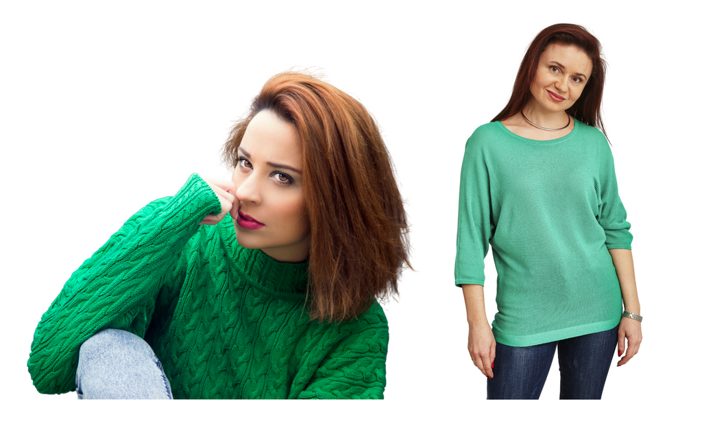 Green sweaters