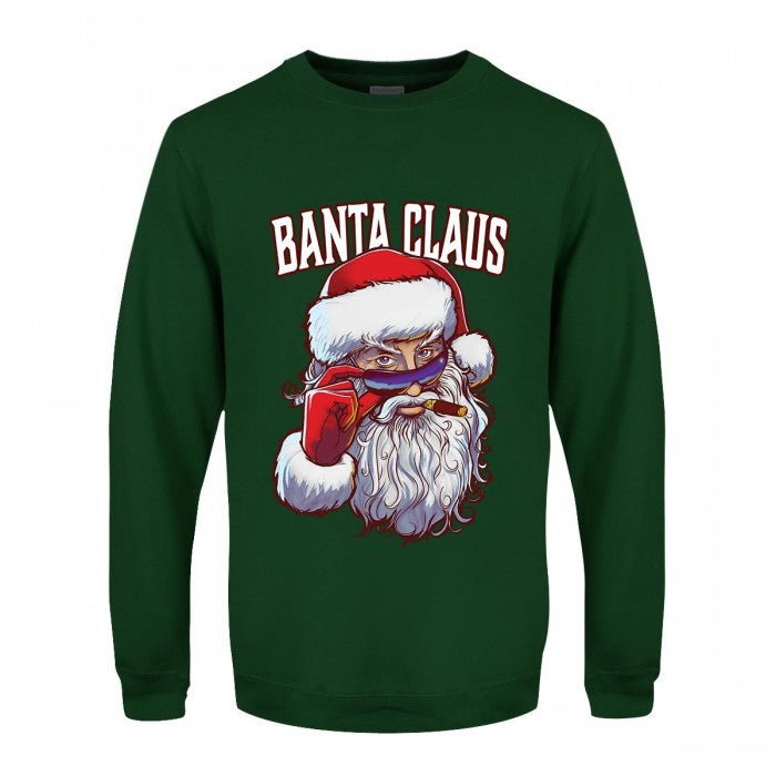 Grindstore Mens Banta Claus Christmas Jumper | Discounts on great Brands