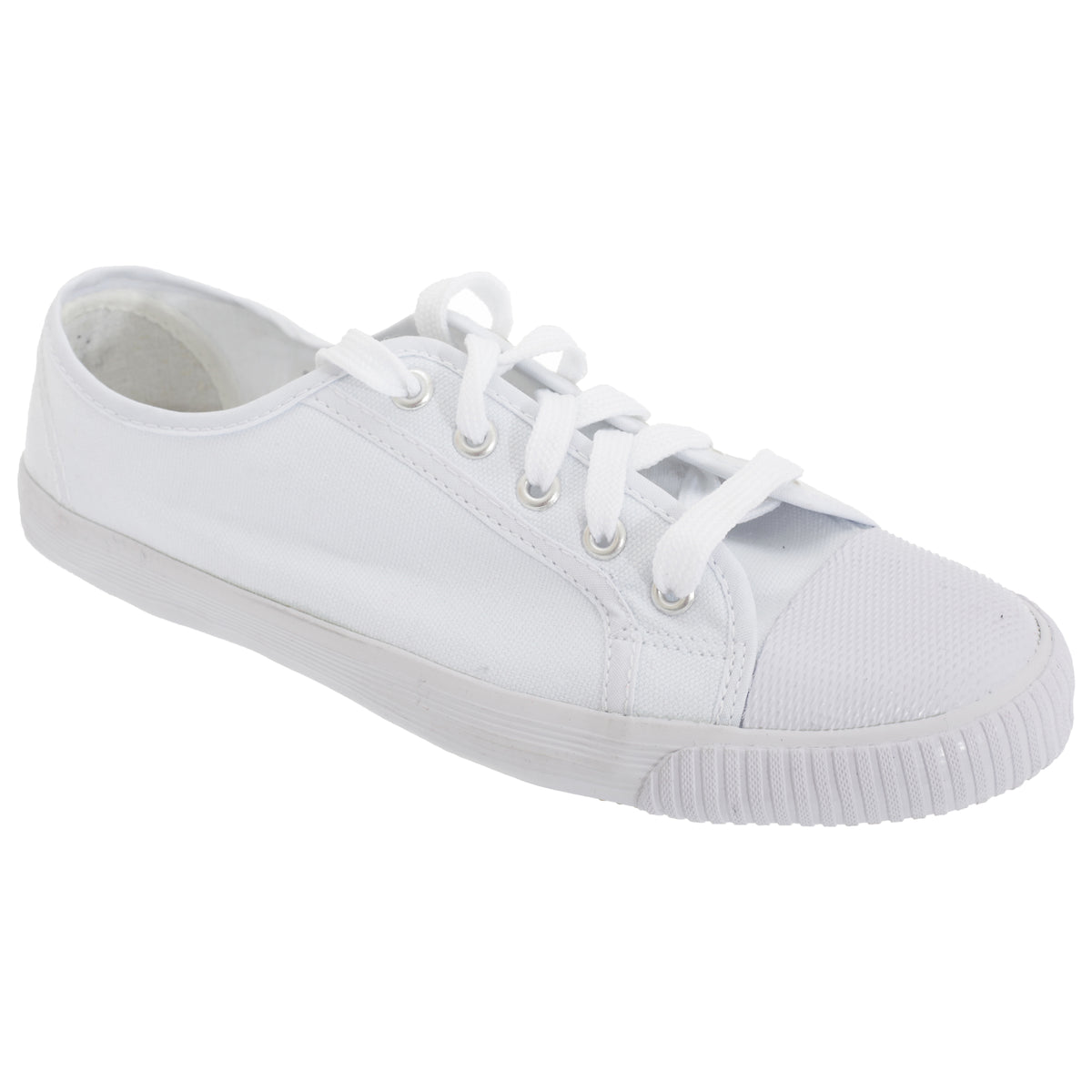 Dek Adults Unisex Lace To Toe White Canvas Plimsolls | Discounts on ...