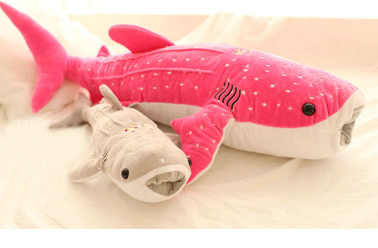 red shark plush