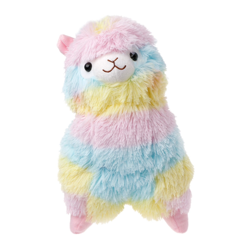 giant rainbow alpaca plush