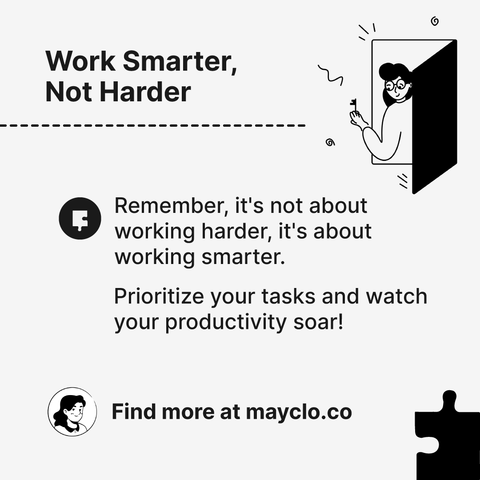 remember that it's not about working harder but about working smarter, we should prioritize our tasks and watch our productivity soar