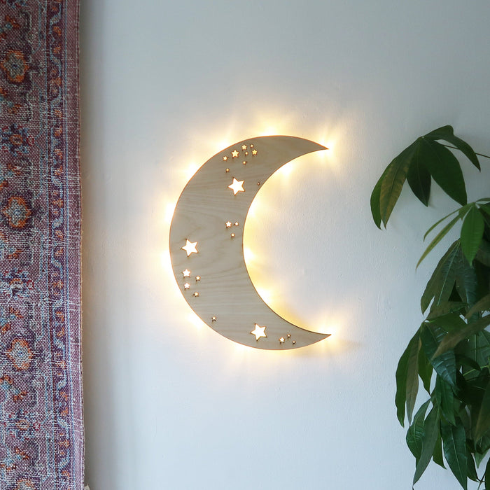 crescent wall light