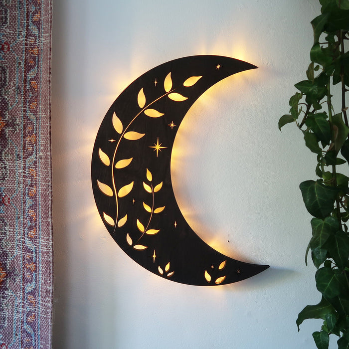 crescent wall light