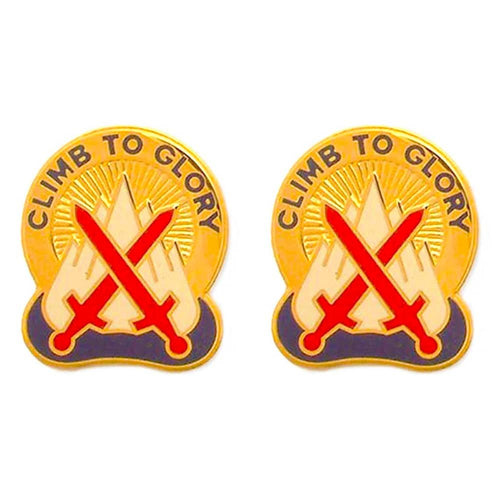 10th Mountain Division Unit Crest Mountaineer - Set of 2