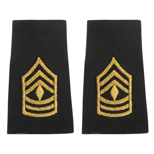 1SG First Sergeant Army Rank Epaulet Shoulder Marks - Long