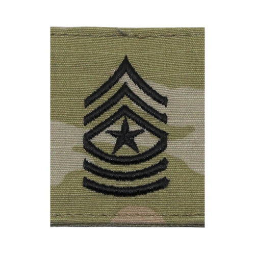 SGM Sergeant Major Rank OCP Gore-Tex Slide-On Patch