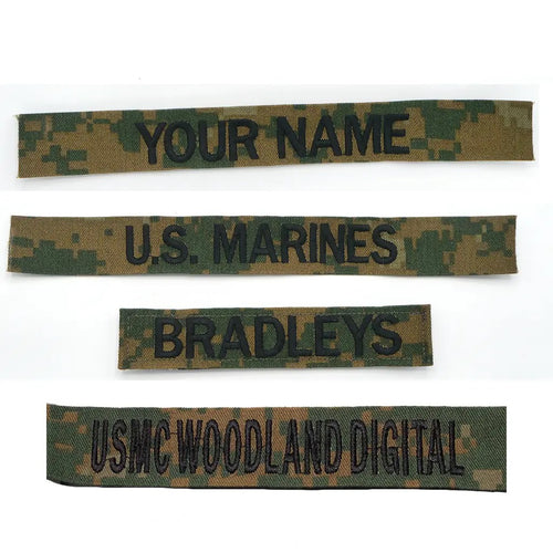 USMC Name Tapes Marine Nametape Woodland Marpat Digital