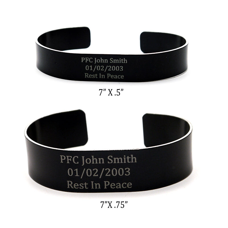 Black Military Kia Remembrance Memorial Bracelets Bradley S Surplus