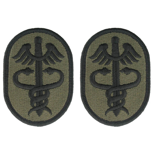 Army Health Services Command Meddac OCP Patch With Hook Fastener - Pair