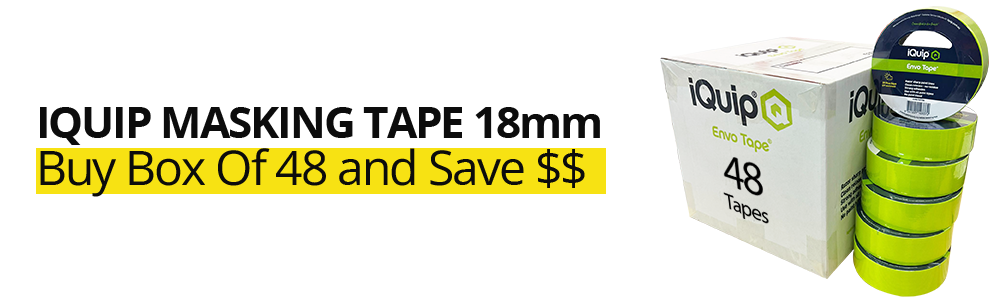 iQuip 30 Day Envo Masking Tape 18mm x 50m