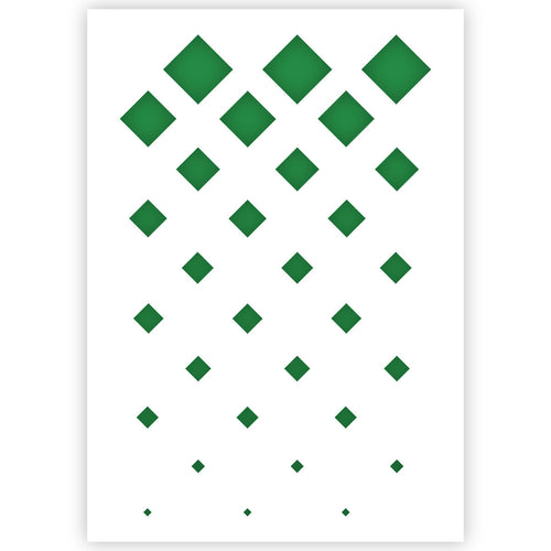 Diamond Pattern Stencil - in 3 Sizes