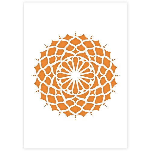 Printbob White Mandala Art Stencil, Packaging Type: Packet at Rs 30/piece  in Thane