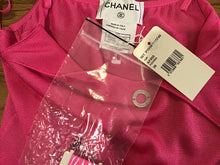 Load image into Gallery viewer, NWT New with Tags Chanel vintage 00T cruise Resort Bright Pink Spaghetti Strap knit Tank Top Cami FR 38 US 2/4