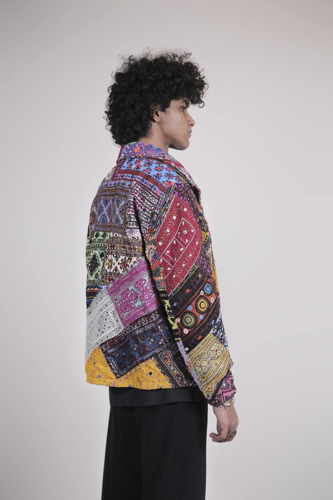 Embroidered Patchwork Jacket – Rastah