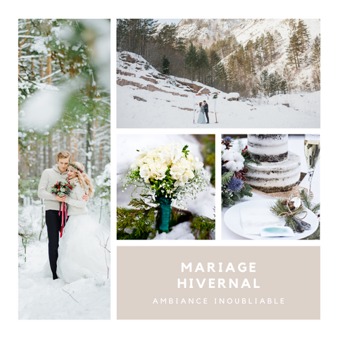 mariage hivernal hiver idée