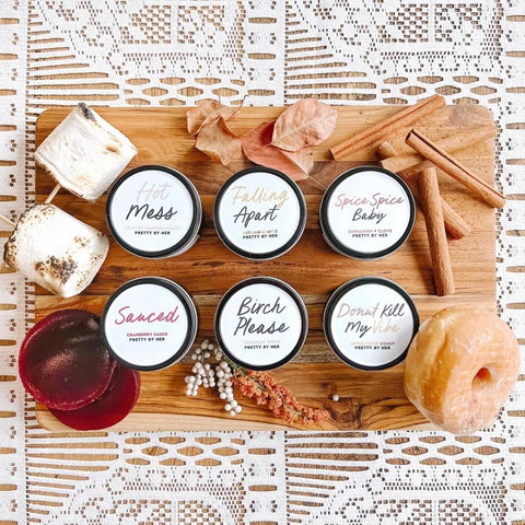 Autumn Sample Set | Scented Soy Wax Candles | Pretty by Her