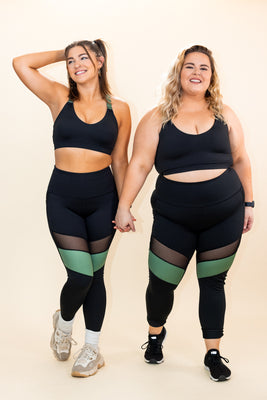 Everyday Mesh Panel Legging (black), Active Booty