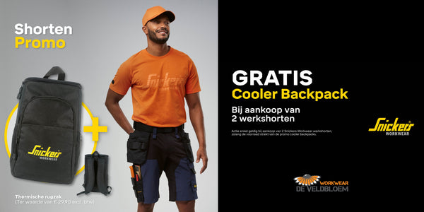 Gratis cooler backpack bij de veldbloem