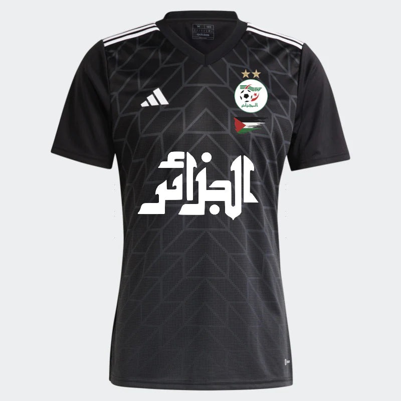maillot algerie x palestine 2023 noir