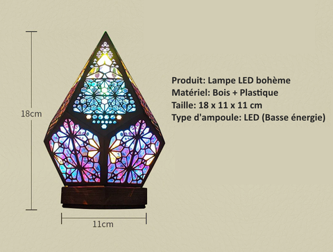 lampe boheme taille