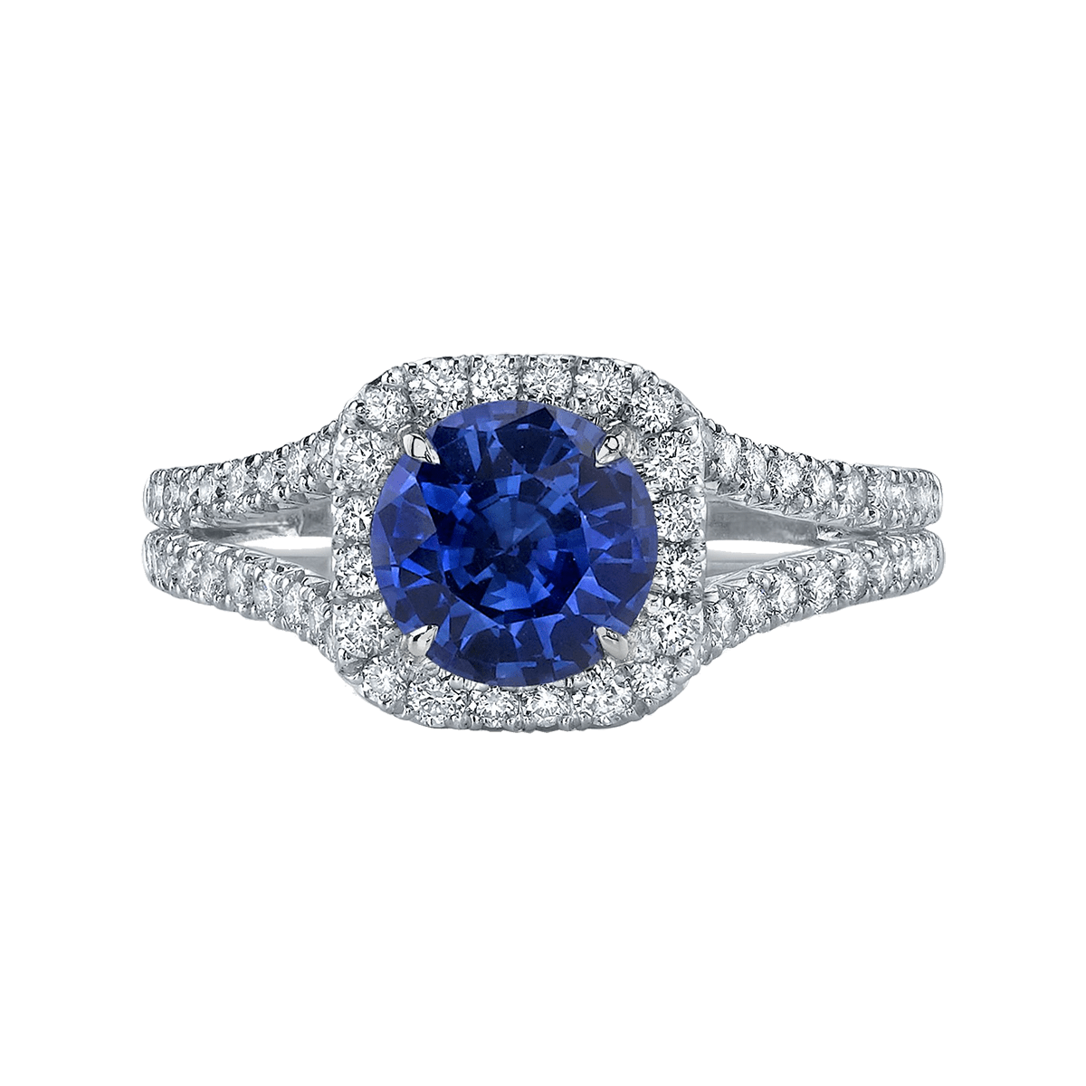 Sapphire and Diamond Dore Signature Ring