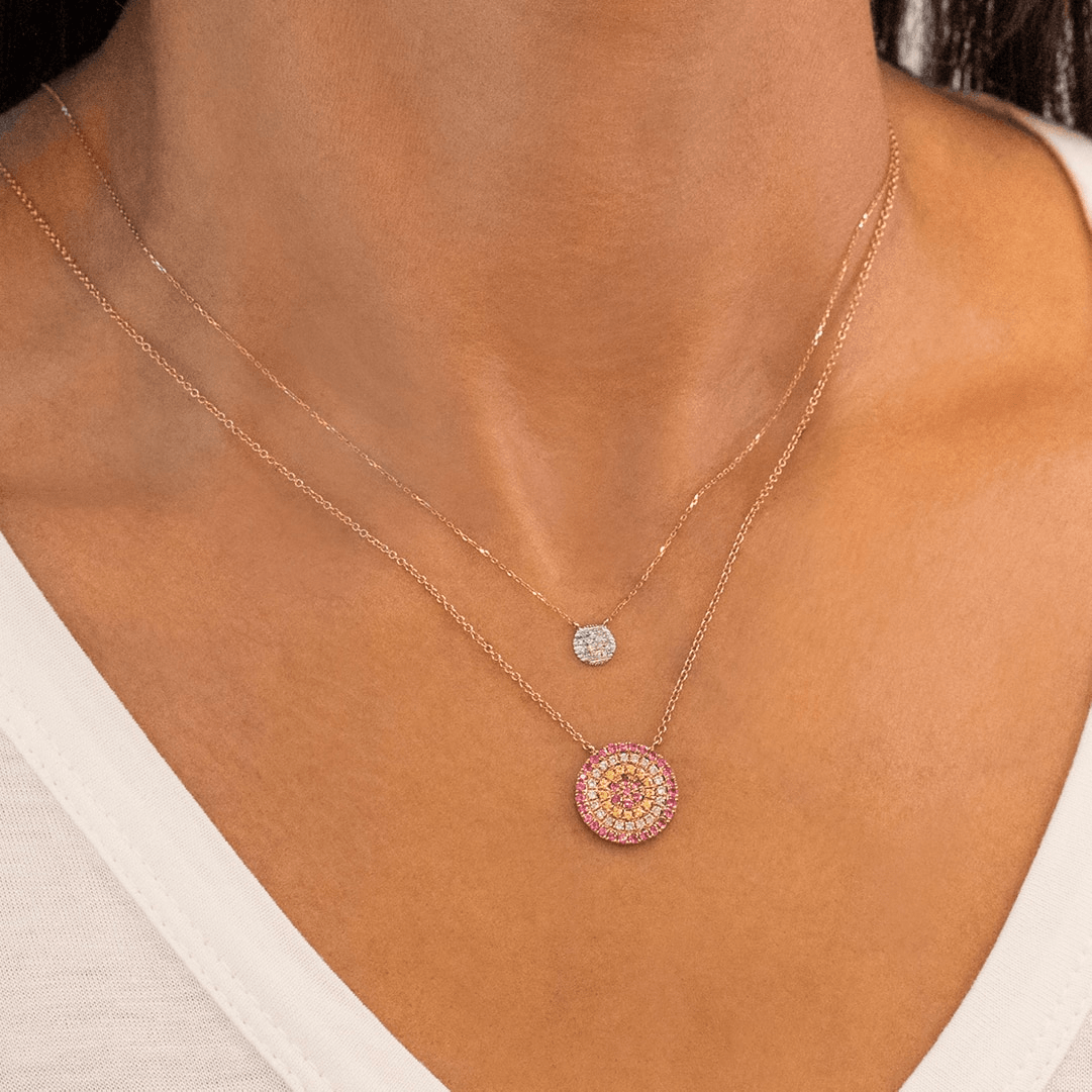 lauren joy diamond disc pendant