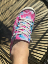 Load image into Gallery viewer, Tie Dye Canvas Sneakers || PINK/BLUE